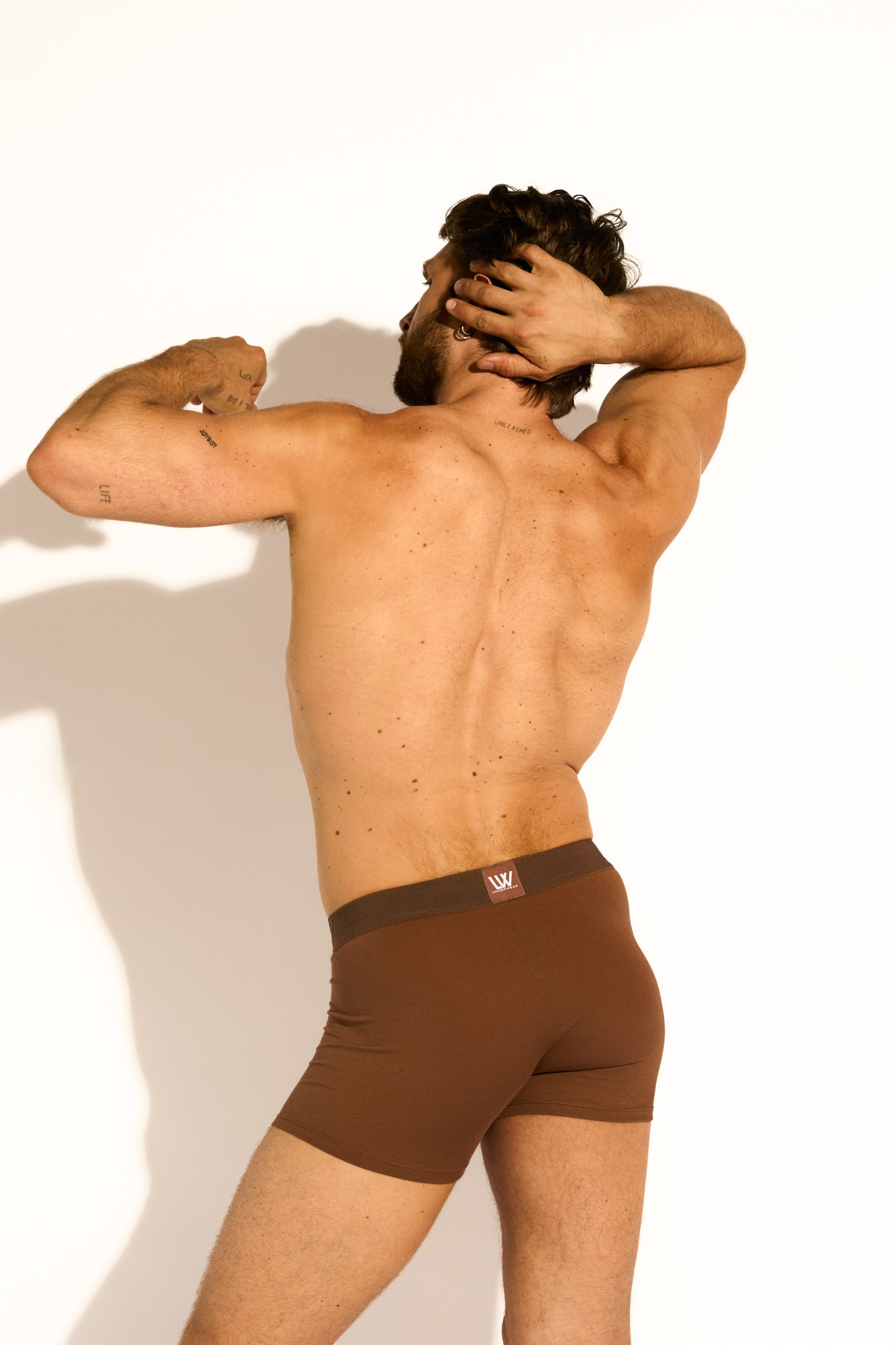 SKIN BOXER BRIEF - CACAO BROWN