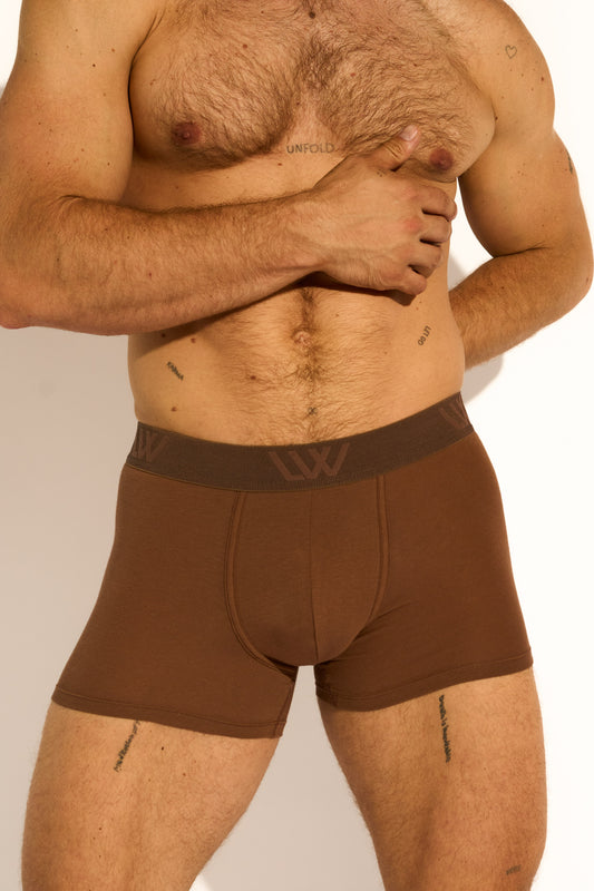SKIN BOXER BRIEF - CACAO BROWN