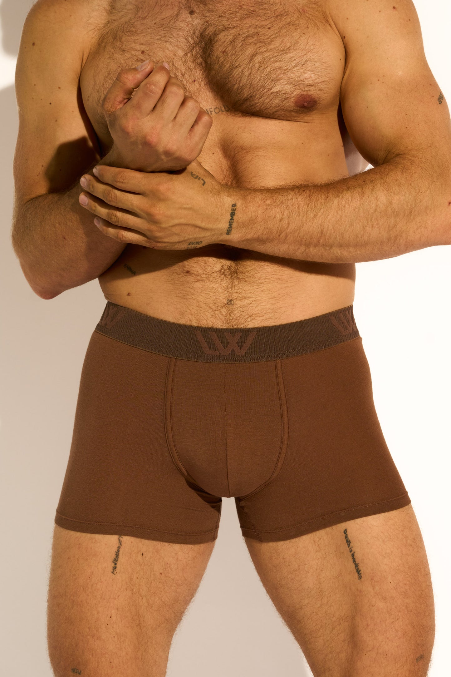 SKIN BOXER BRIEF - CACAO BROWN