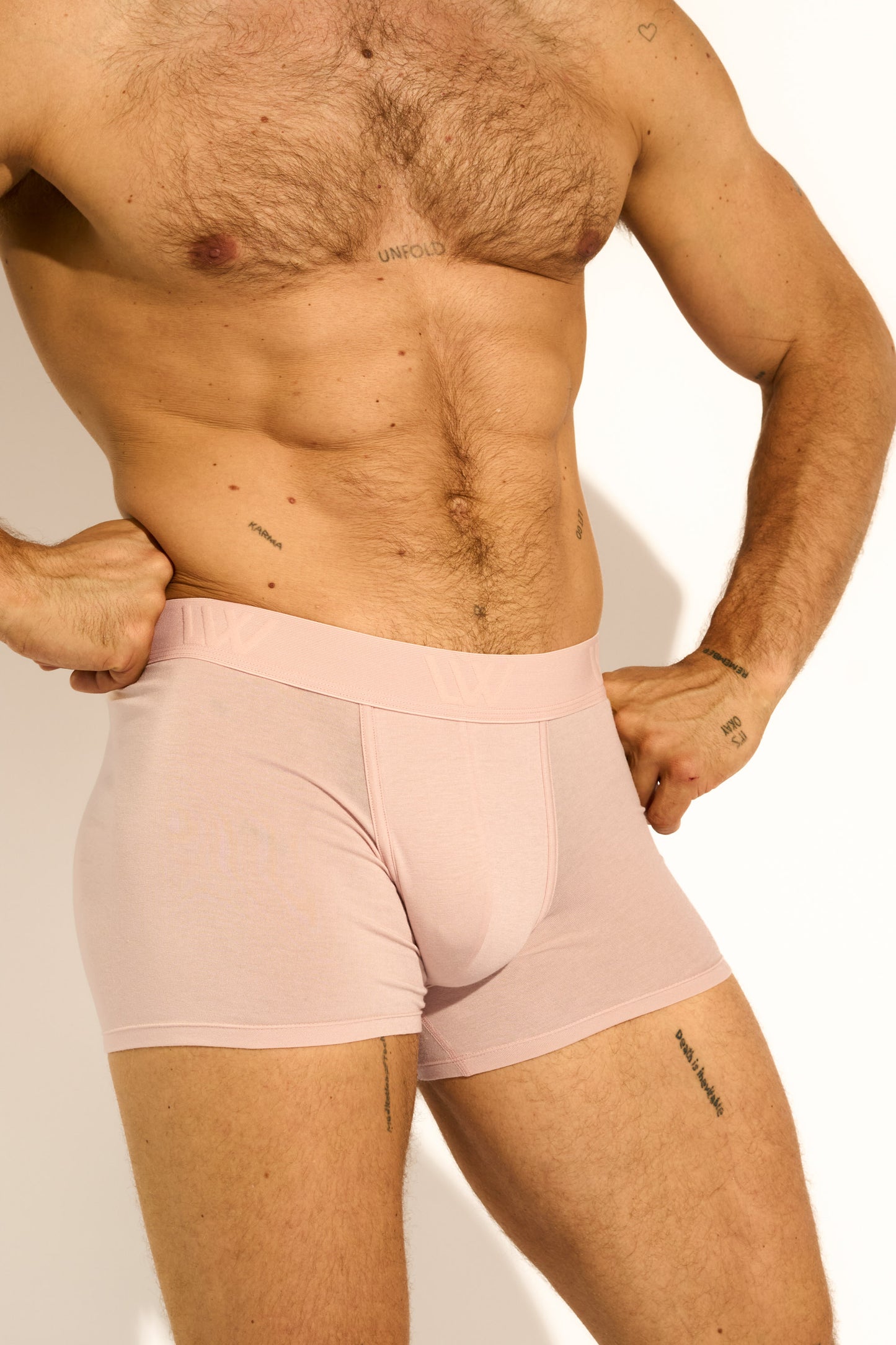 SKIN BOXER BRIEF - PALE BLUSH