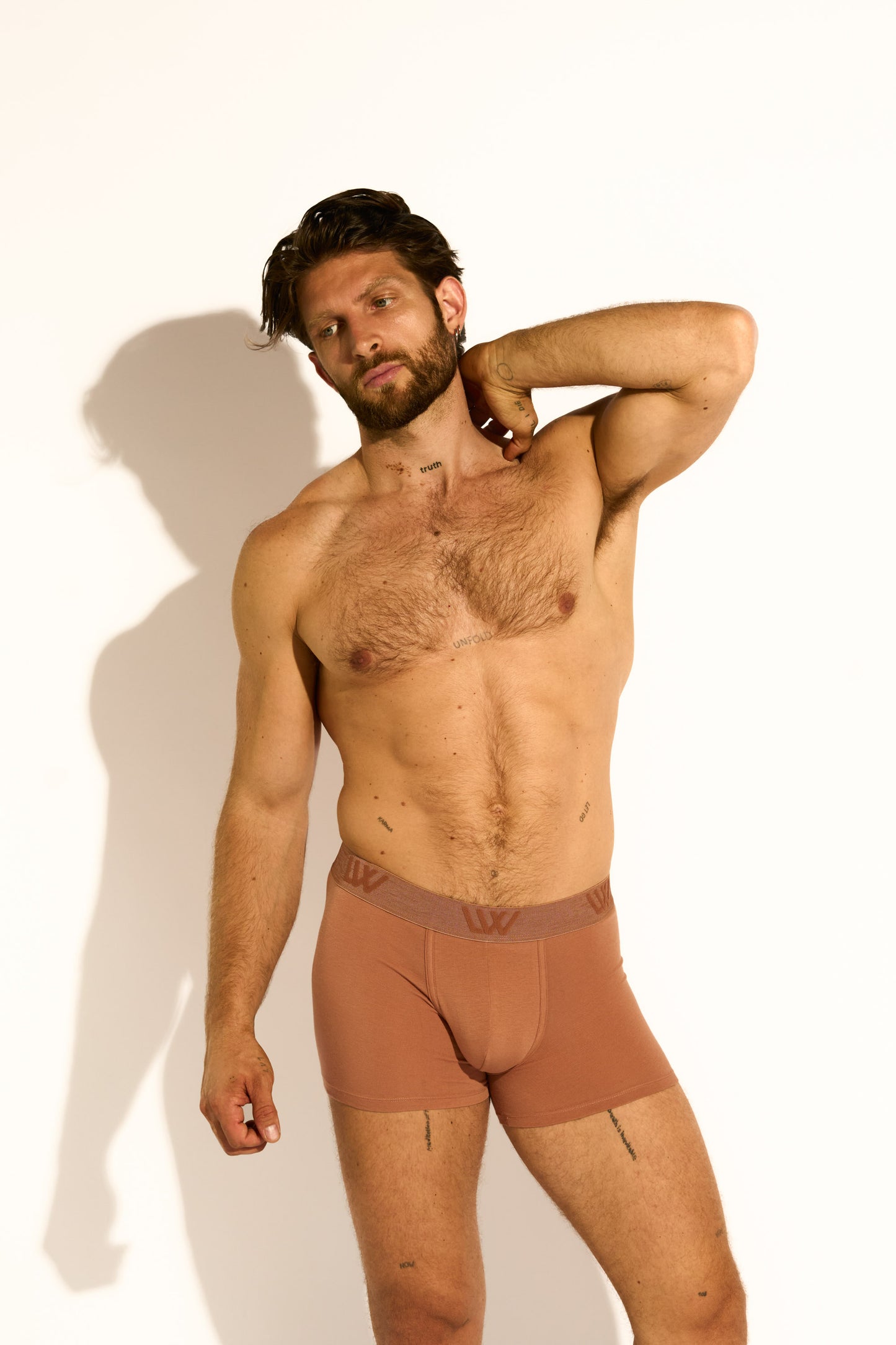 SKIN BOXER BRIEF - MOCHA