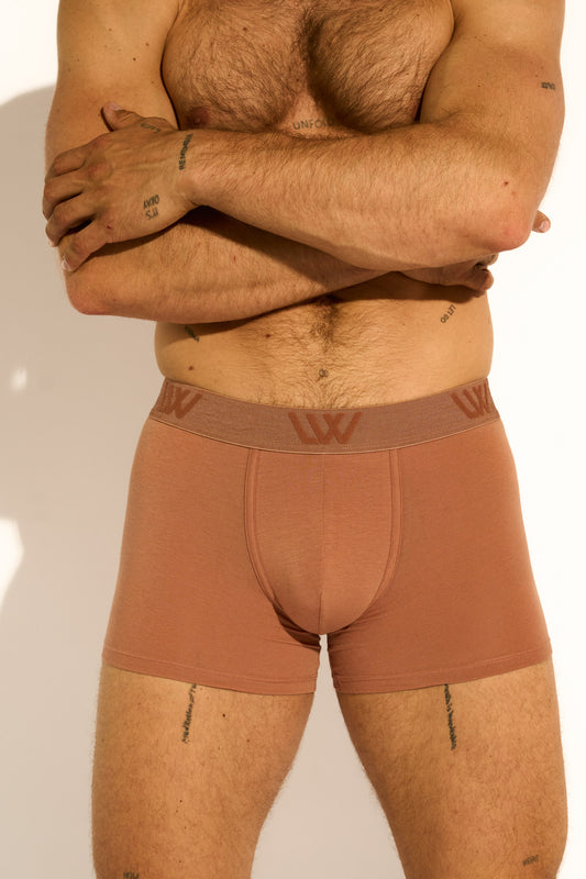 SKIN BOXER BRIEF - MOCHA