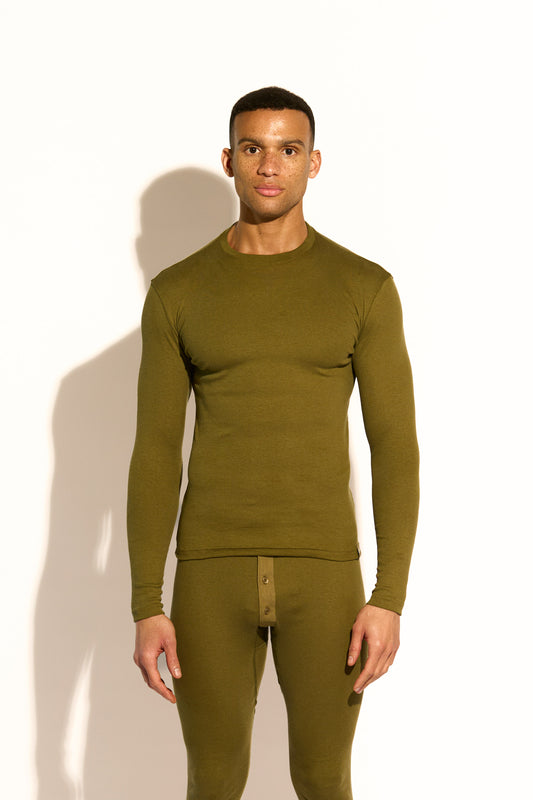 ESSENTIAL LONG SLEEVE TEE - OLIVE