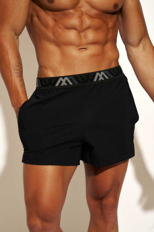 SIGNATURE SWIM SHORT - BLACK