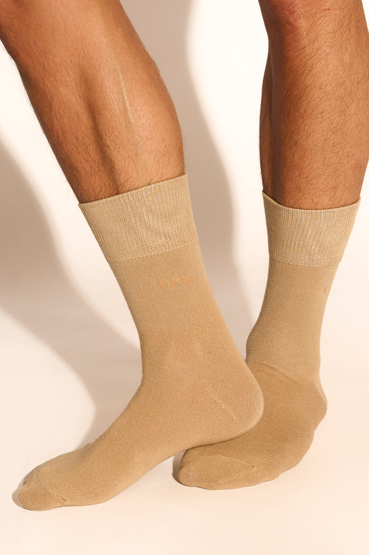 CASUAL SOCKS - BEIGE