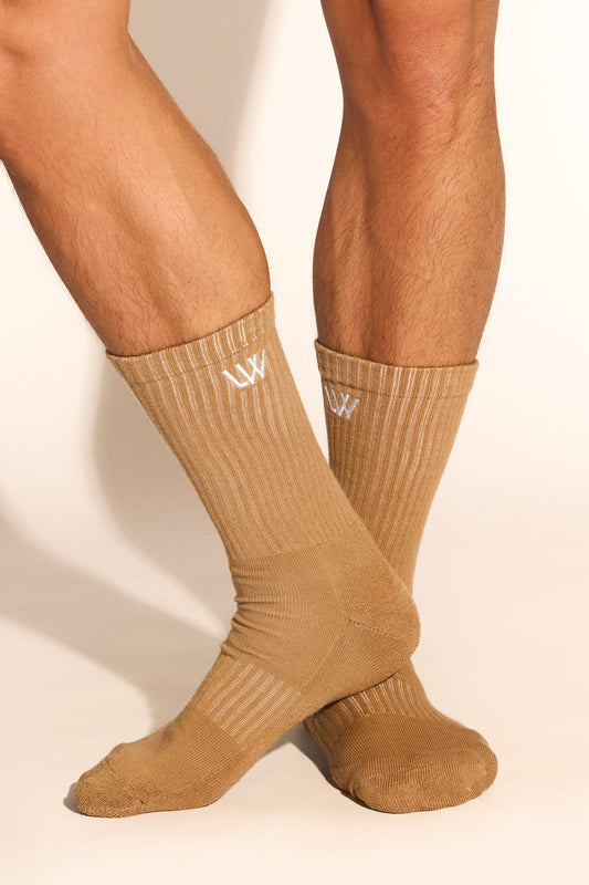 SPORT SOCKS - WARM TAUPE