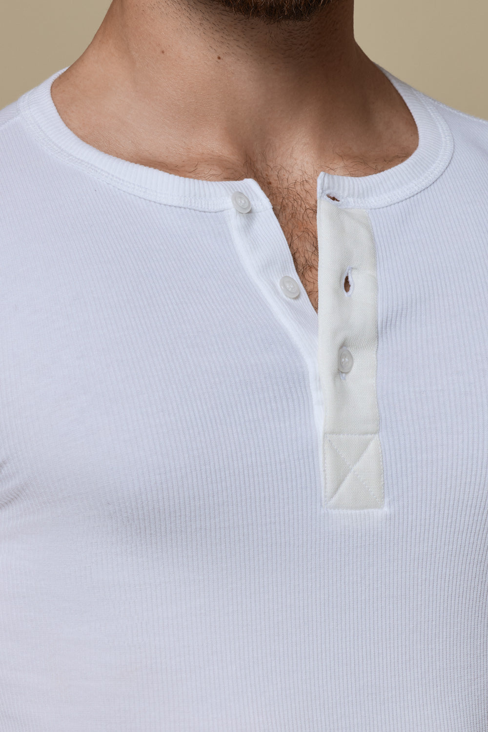 LUXURY BODY SUIT ORGANIC COTTON RIB - PURE WHITE