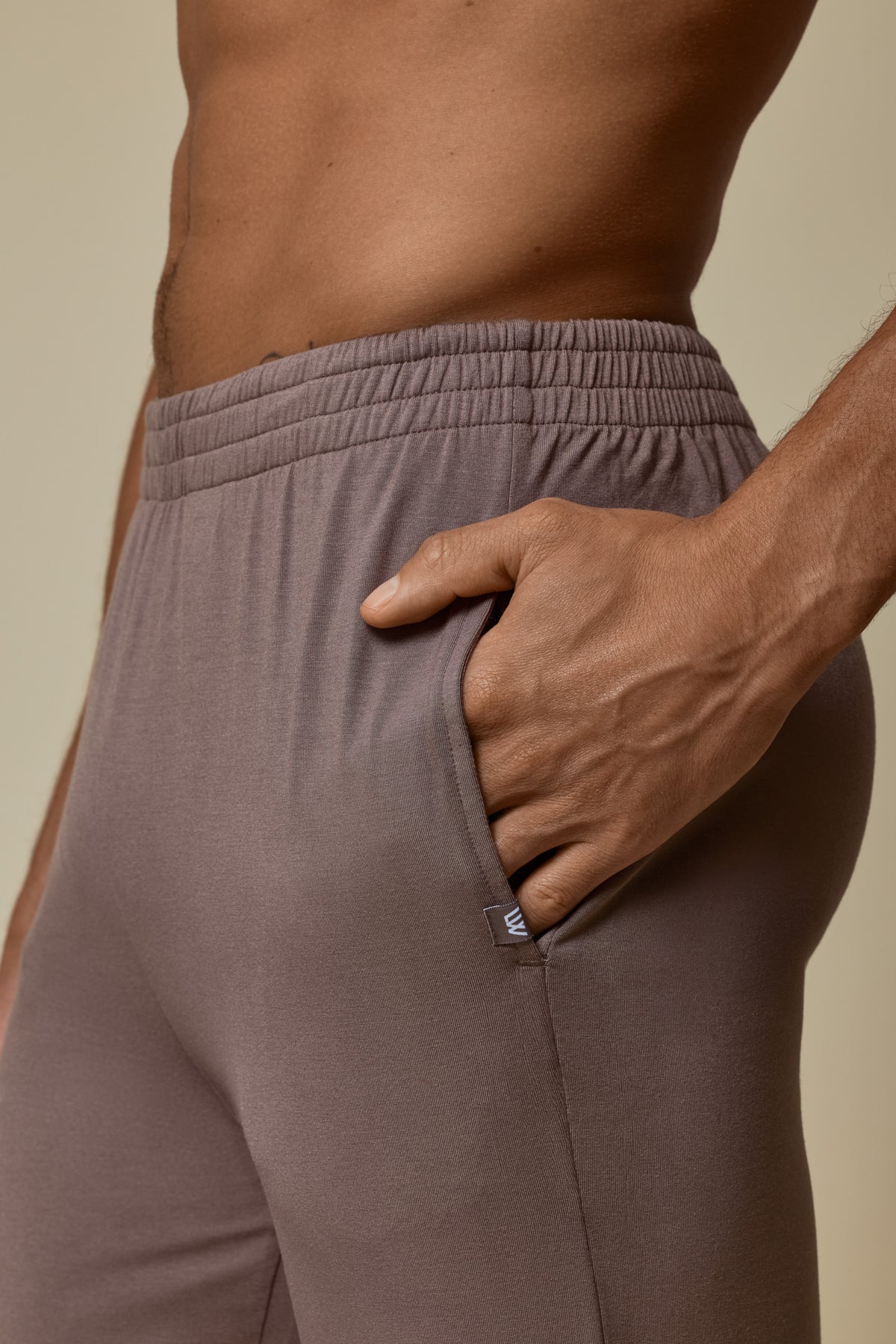SECOND SKIN LOUNGE PANT - DEEP TAUPE