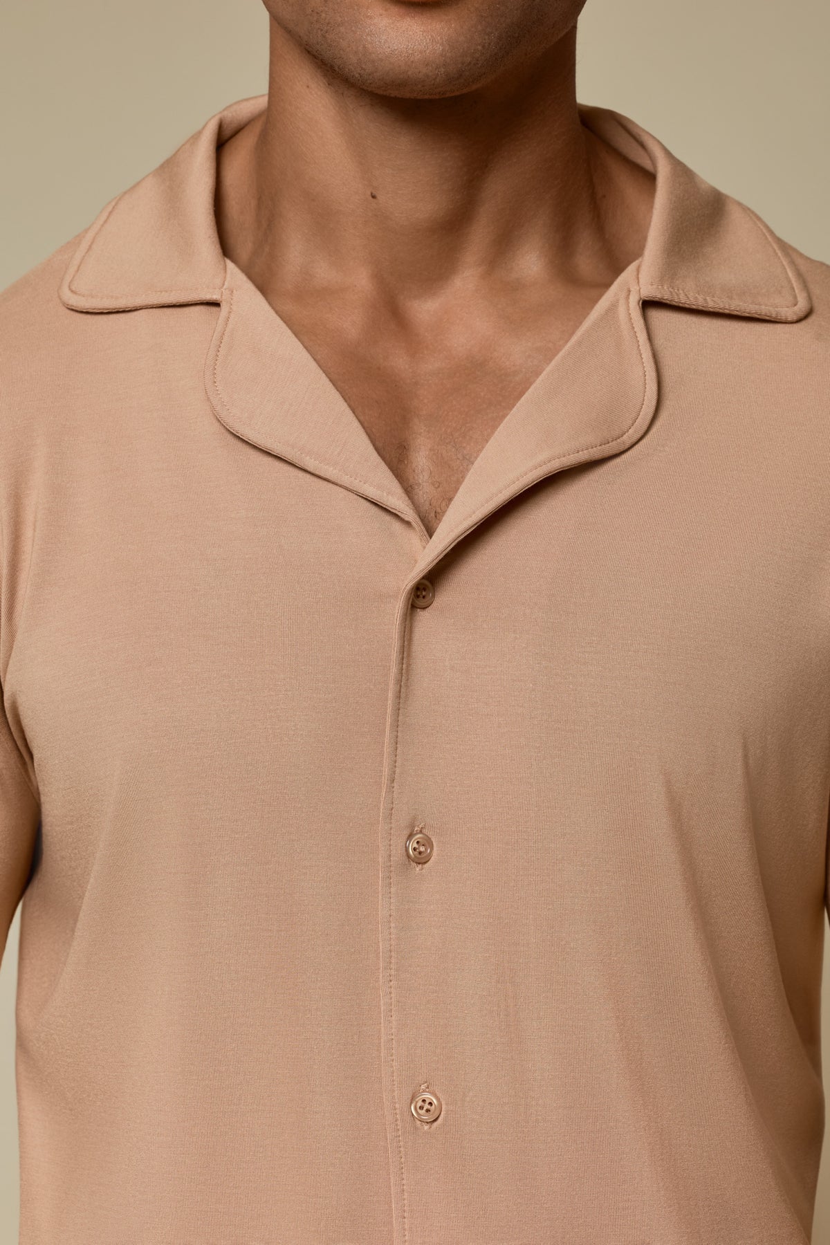 SECOND SKIN V-NECK LONG SLEEVE - BRUSH