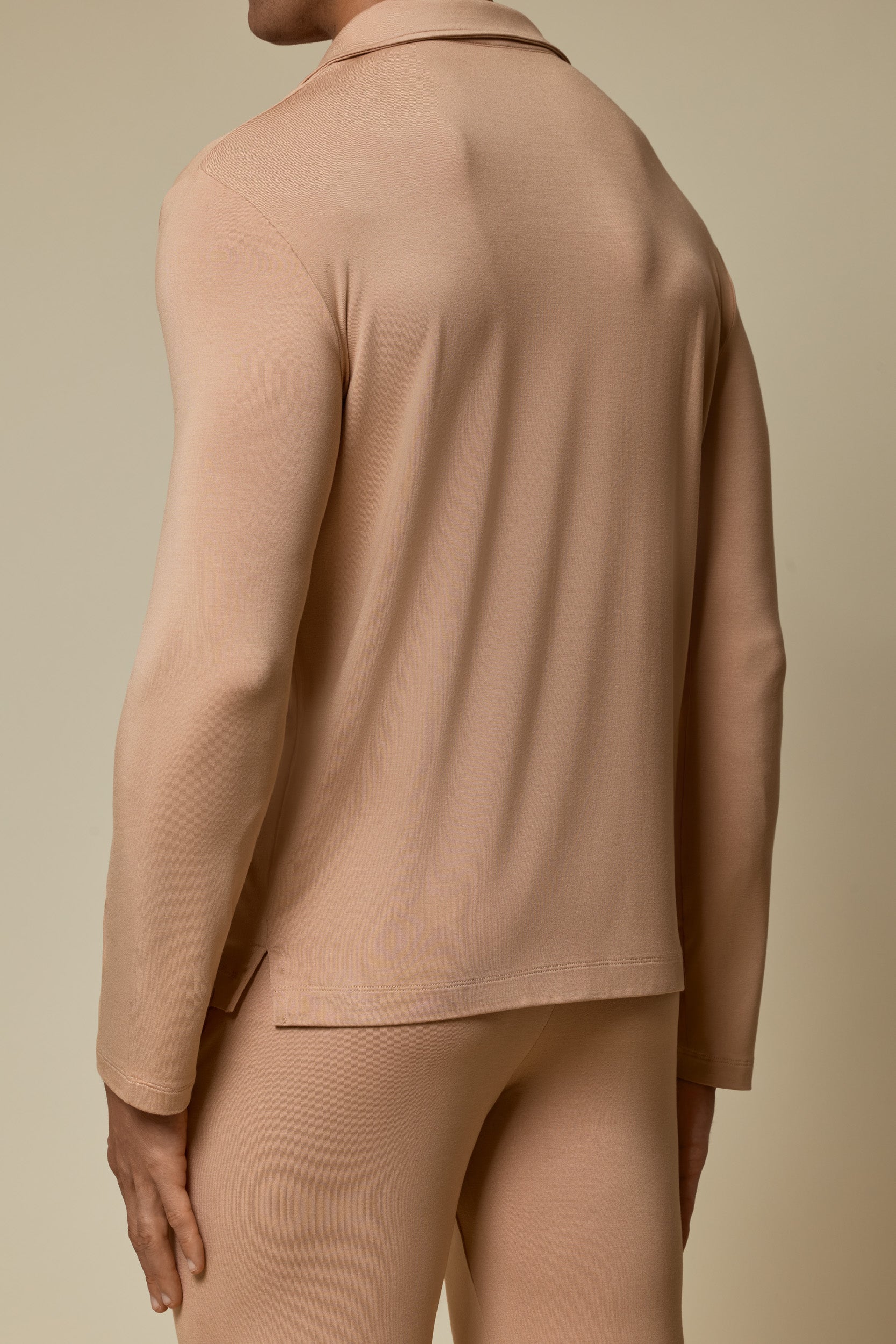 SECOND SKIN V-NECK LONG SLEEVE - BRUSH