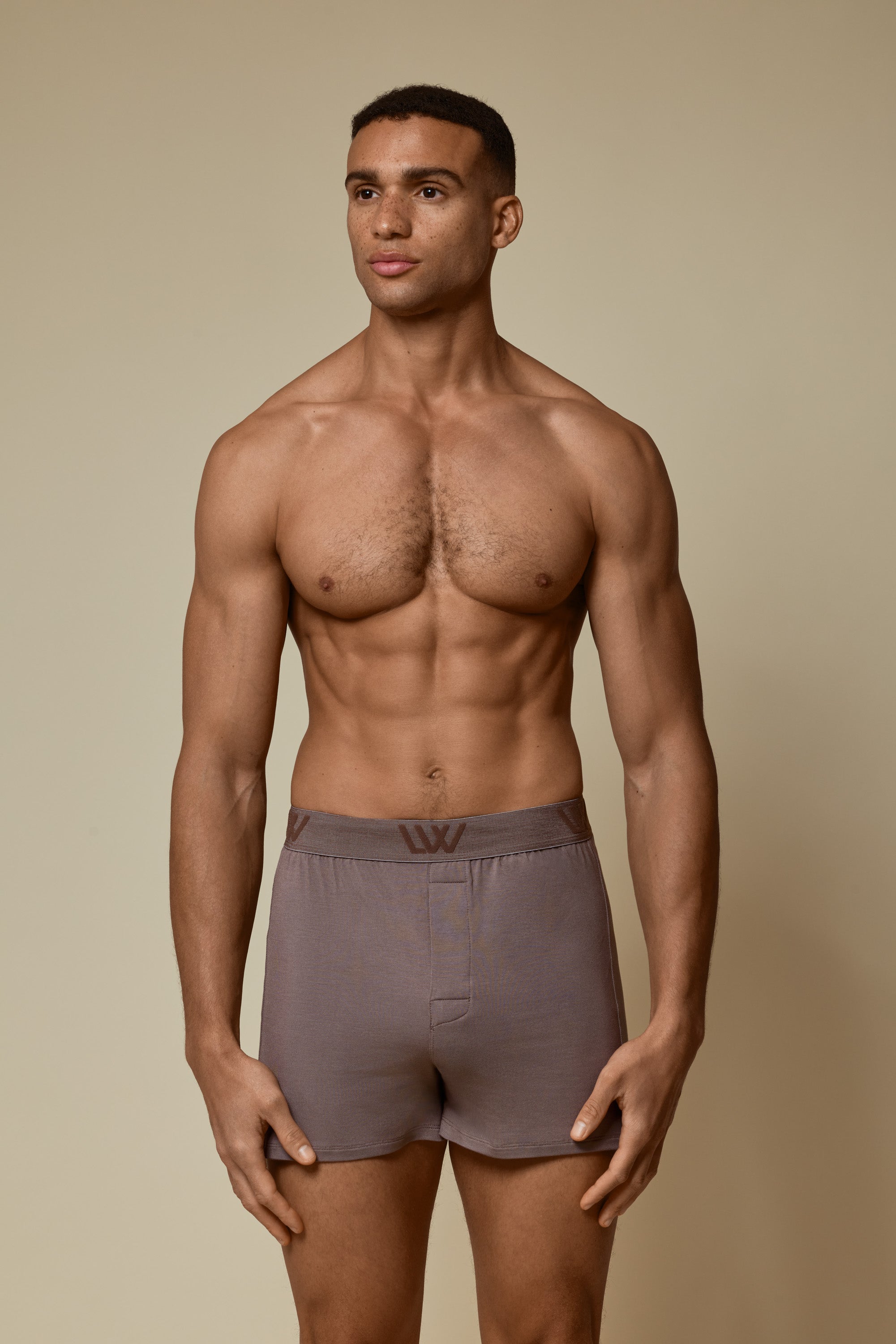 SECOND SKIN SLEEP SHORT - DEEP TAUPE