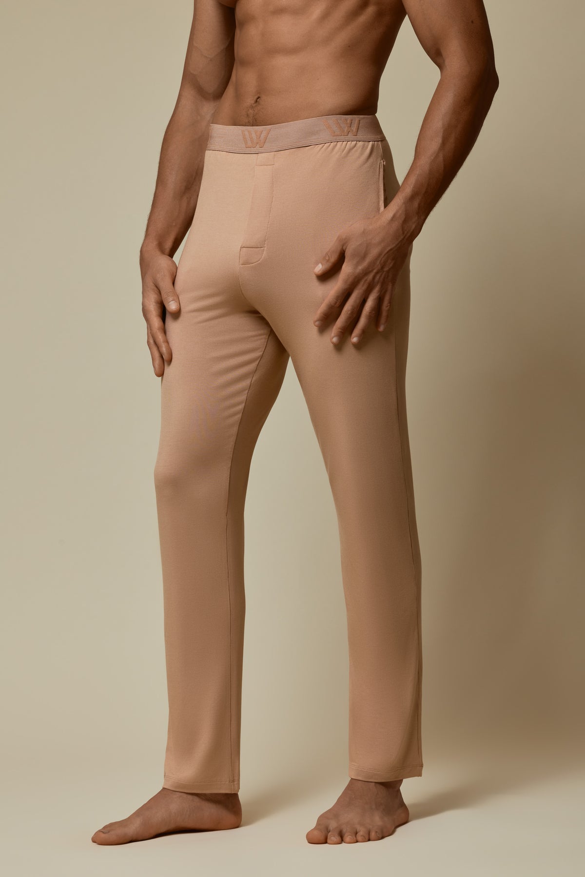 SECOND SKIN WAISTBAND PANT - BRUSH