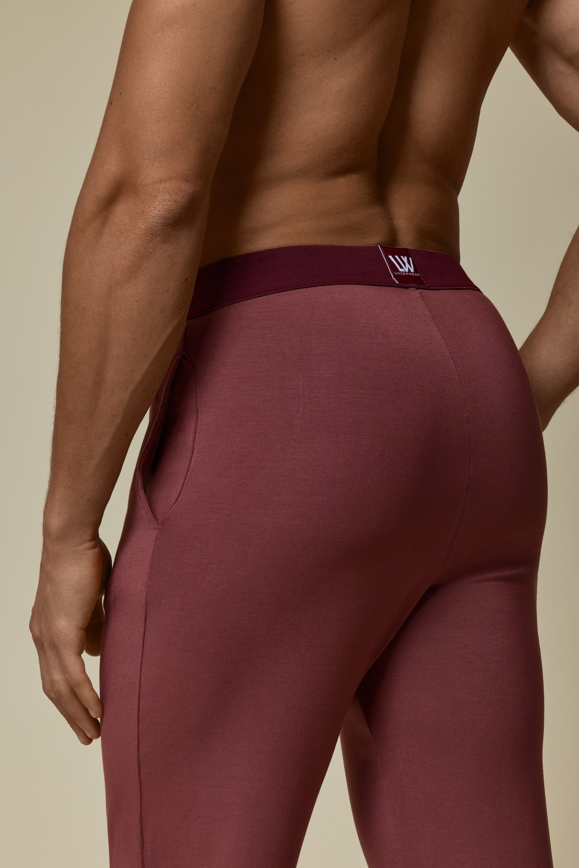 SECOND SKIN WAISTBAND PANT - HOT CHOCOLATE