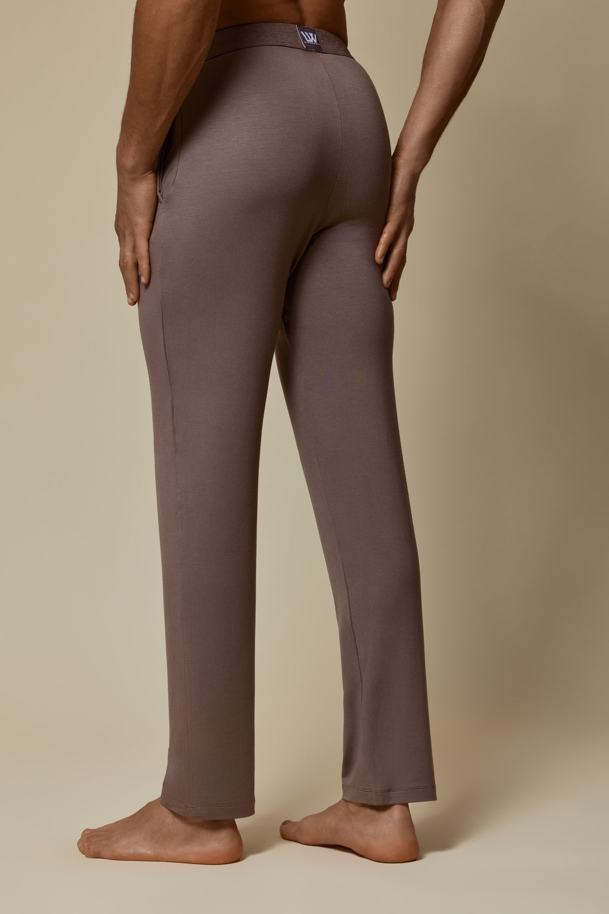 SECOND SKIN WAISTBAND PANT - DEEP TAUPE