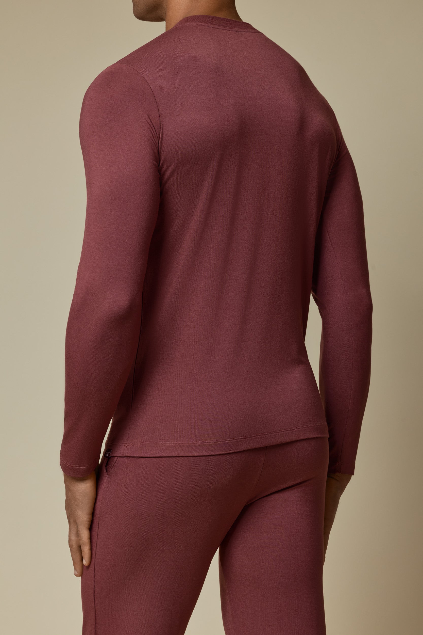 SECOND SKIN LONG SLEEVE TEE - HOT CHOCOLATE