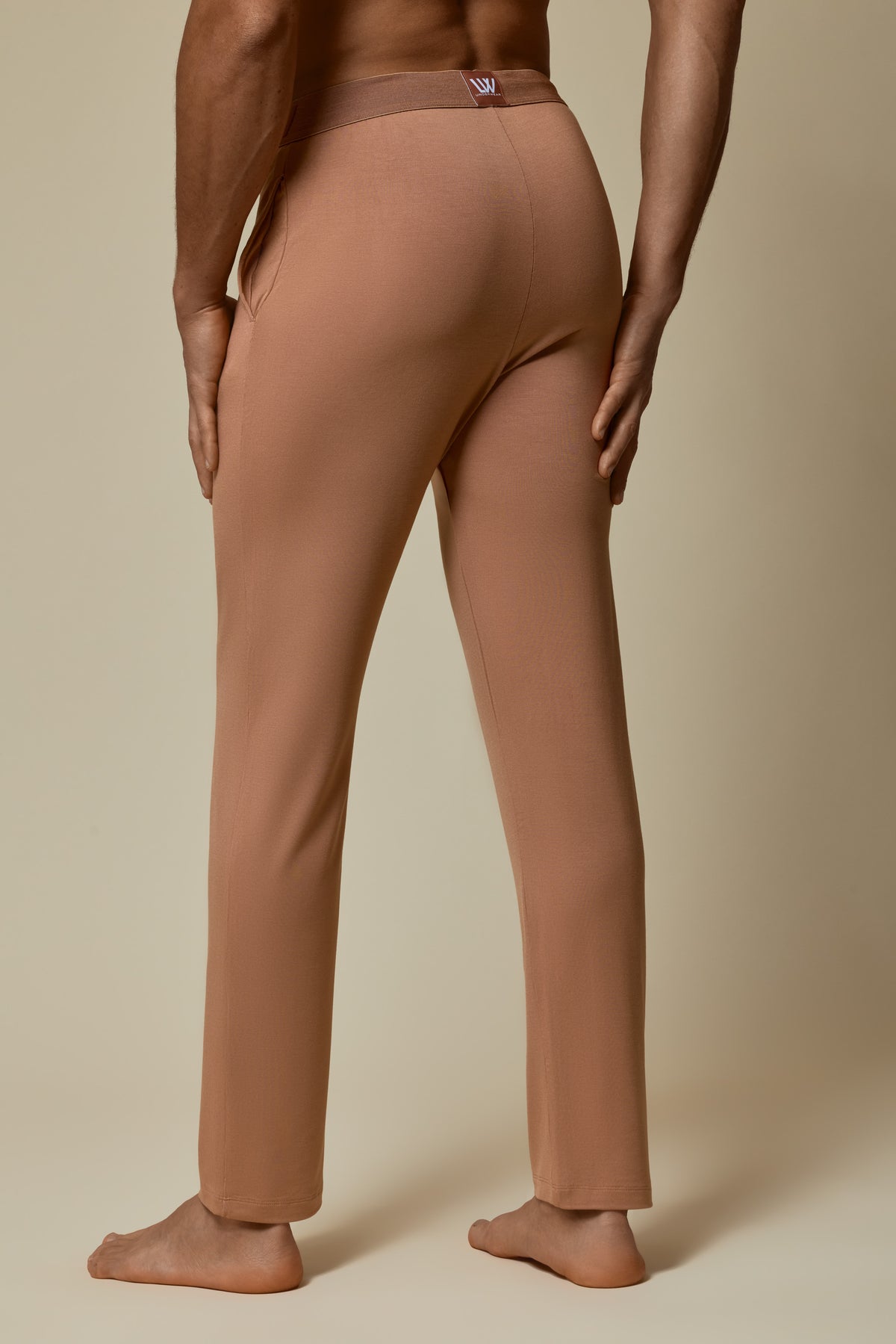 SECOND SKIN WAISTBAND PANT - MOCHA