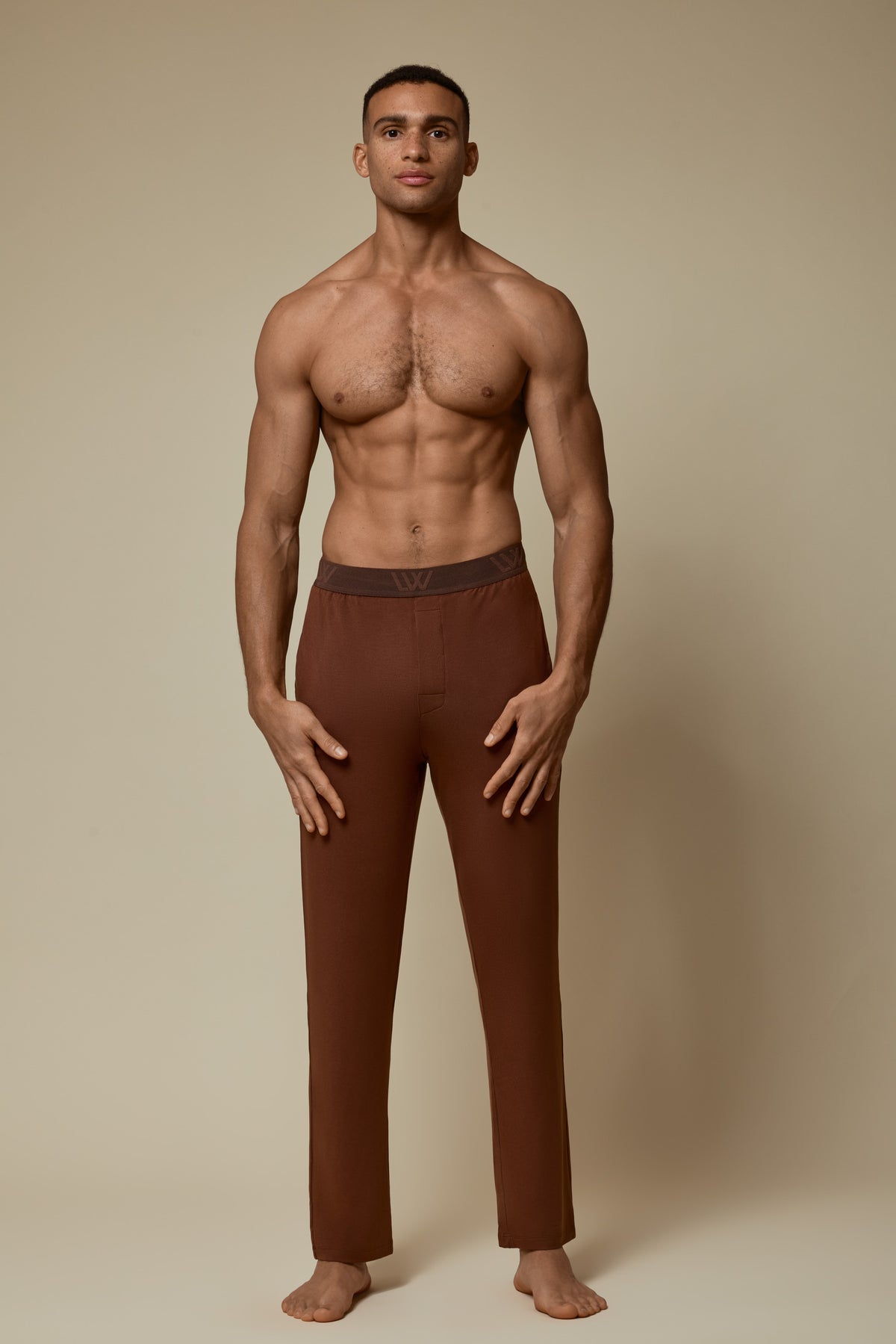 SECOND SKIN WAISTBAND PANT - CAPPUCCINO
