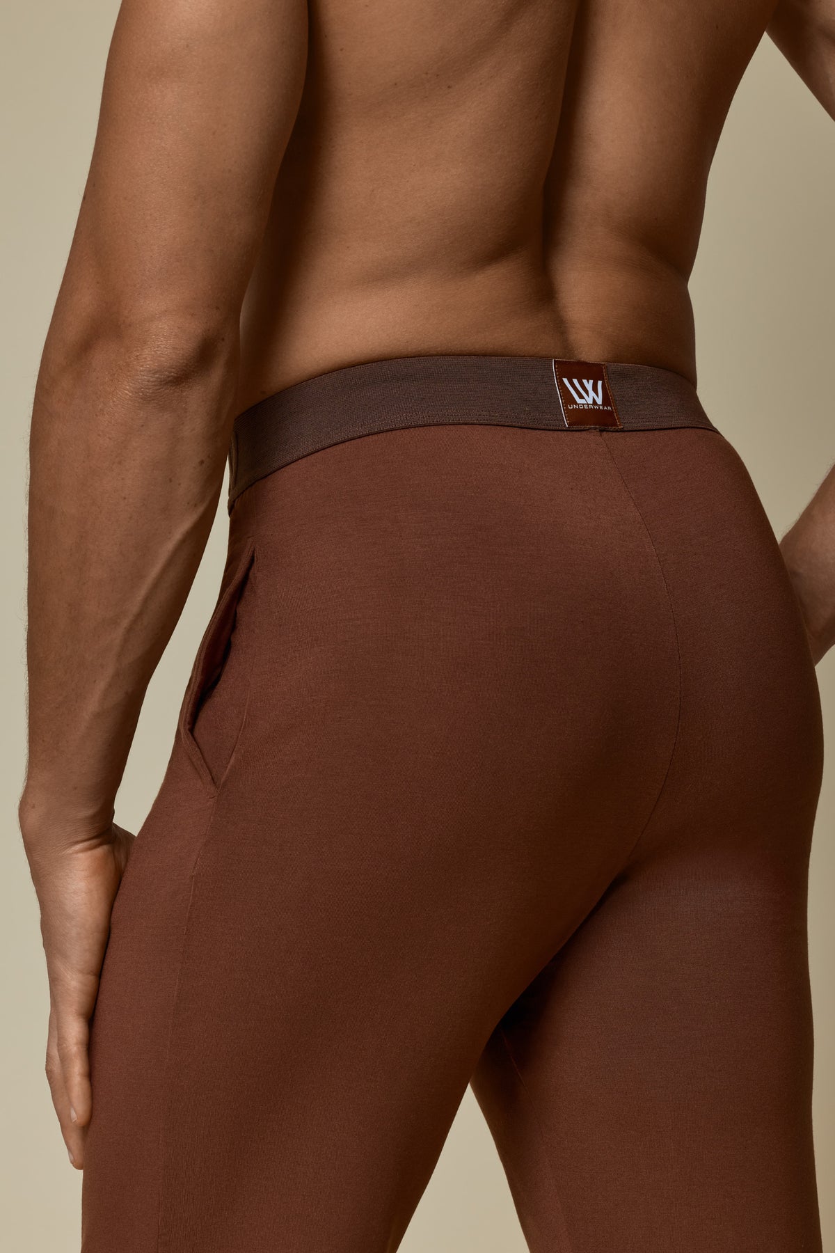SECOND SKIN WAISTBAND PANT - CAPPUCCINO