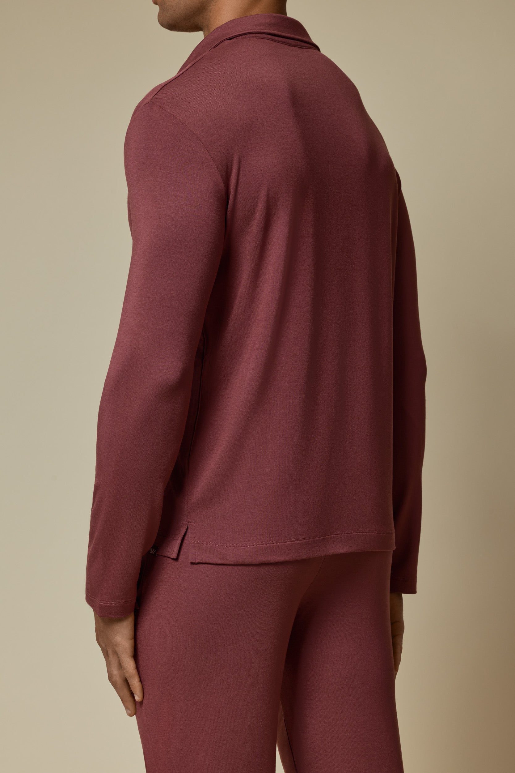 SECOND SKIN V-NECK LONG SLEEVE - HOT CHOCOLATE