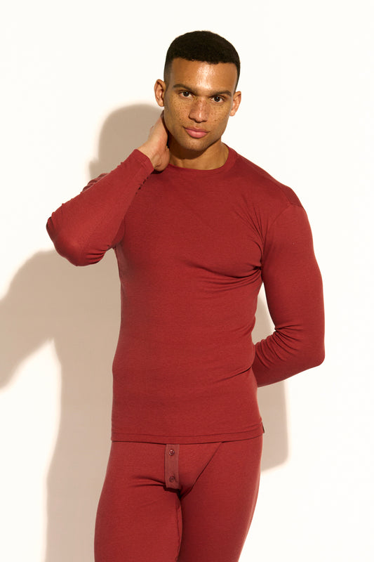 ESSENTIAL LONG SLEEVE TEE - BRANDY SNIFTER