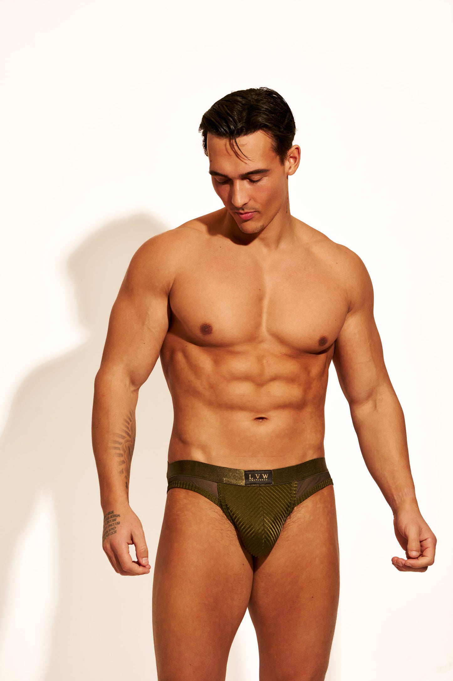ALLURING MESH JOCKSTRAP - OLIVE