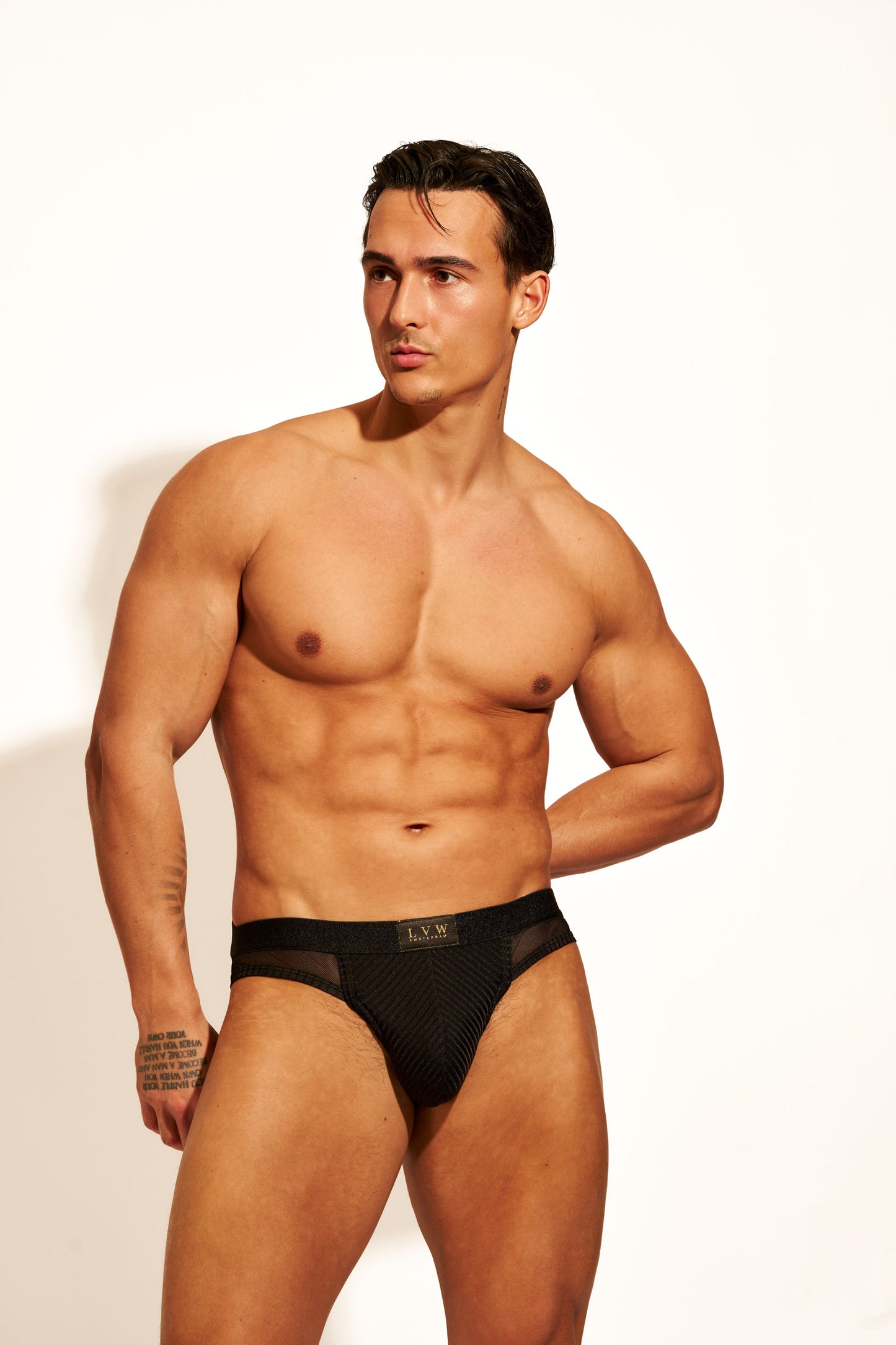 ALLURING MESH JOCKSTRAP - BLACK