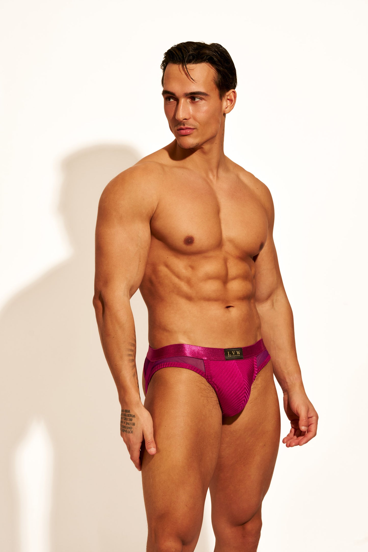 ALLURING MESH JOCKSTRAP - ROSE VIOLET