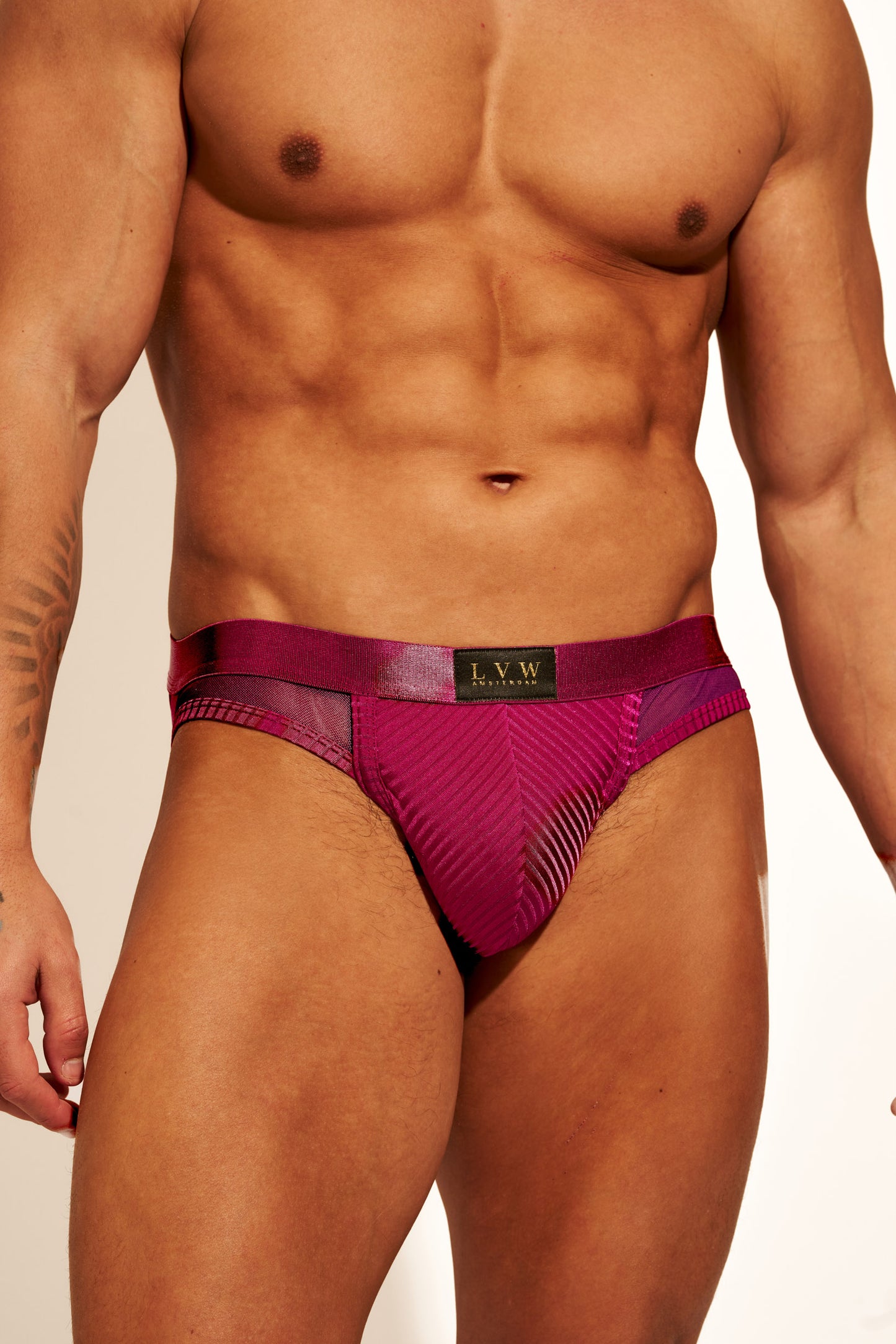 ALLURING MESH JOCKSTRAP - ROSE VIOLET