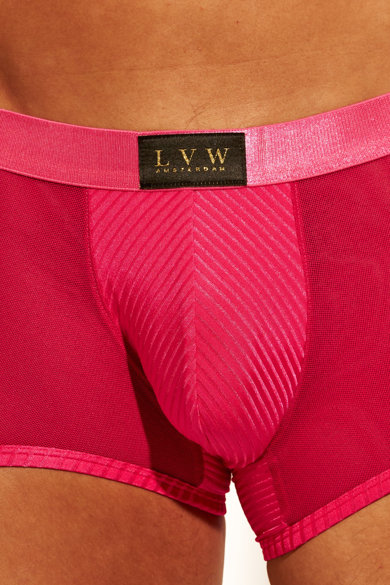 ALLURING MESH TRUNK - HOT PINK