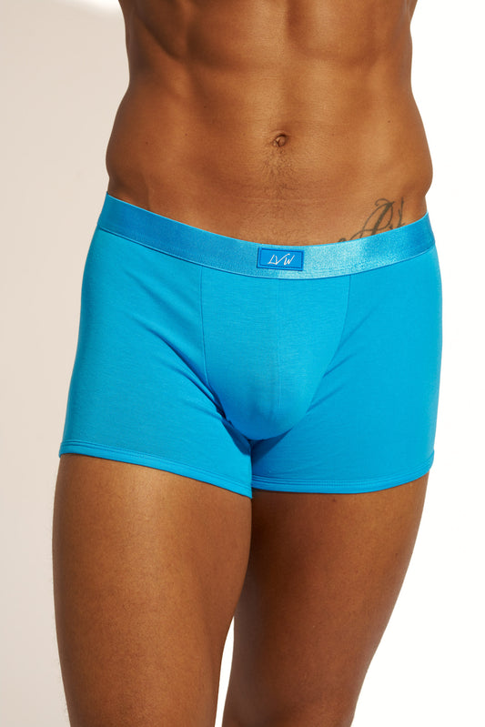 MINIMALISTIC SILK BOXER BRIEF - IBIZA BLUE