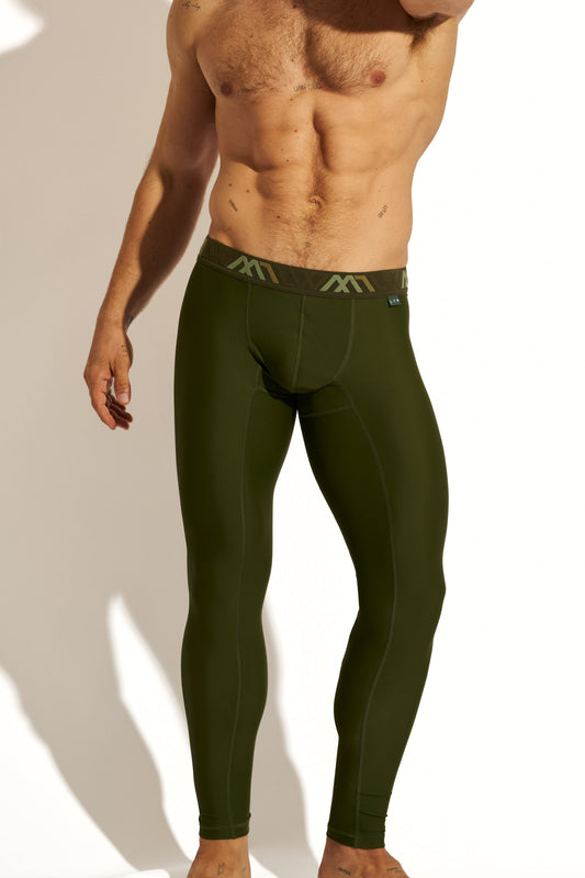 SIGNATURE LEGGING COMPRESSION - ARMY GREEN