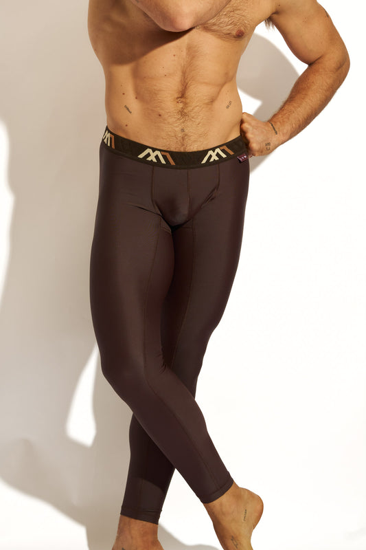 SIGNATURE LEGGING COMPRESSION - ESPRESSO