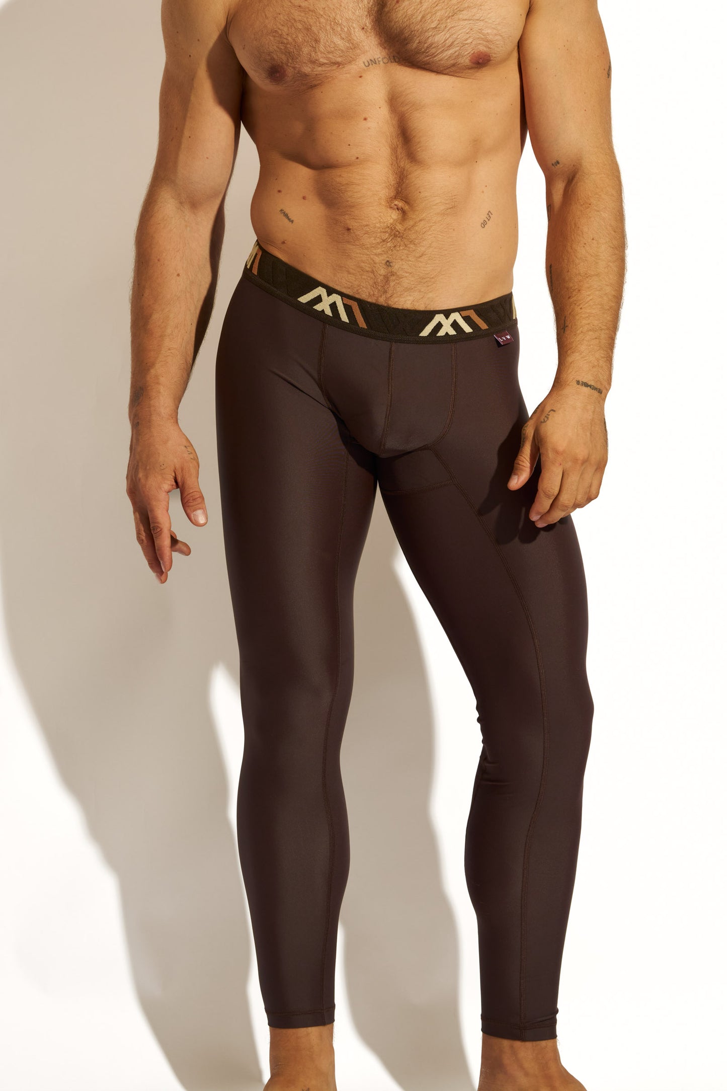 SIGNATURE LEGGING COMPRESSION - ESPRESSO