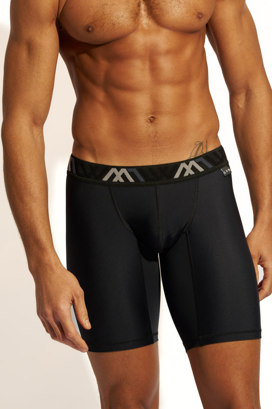 SIGNATURE HYBRID BIKER SHORT - BLACK