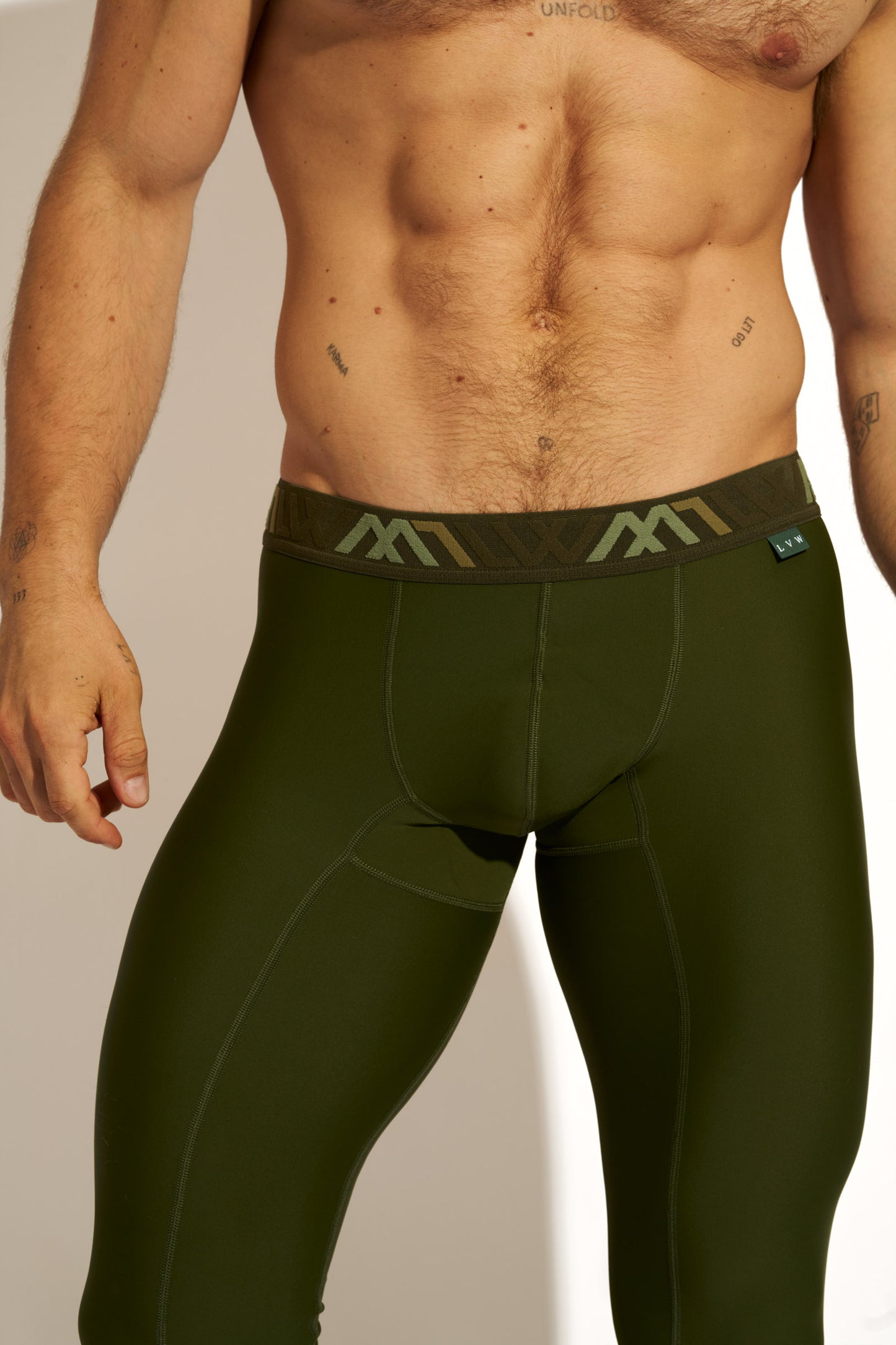 SIGNATURE LEGGING COMPRESSION - ARMY GREEN