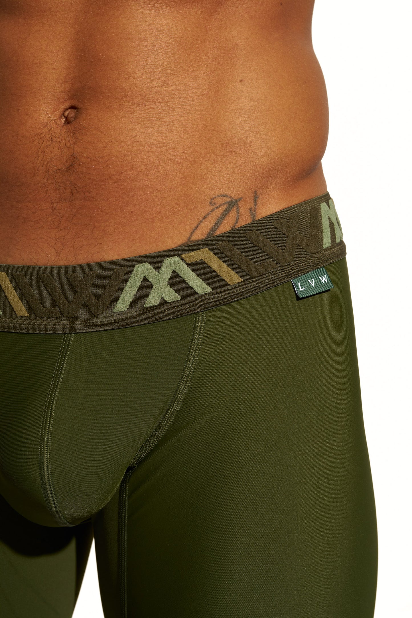 SIGNATURE HYBRID BIKER SHORT - ARMY GREEN