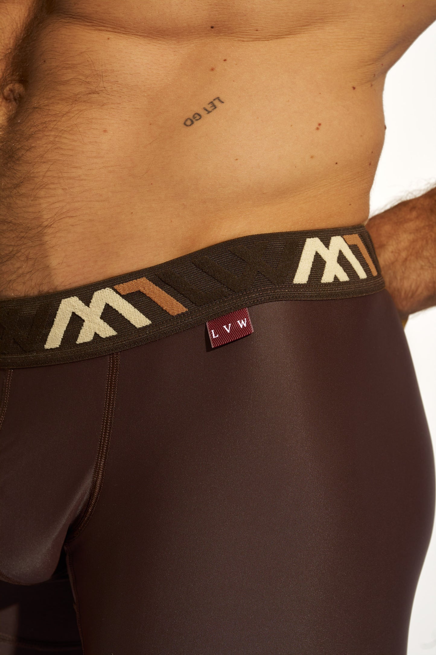 SIGNATURE LEGGING COMPRESSION - ESPRESSO