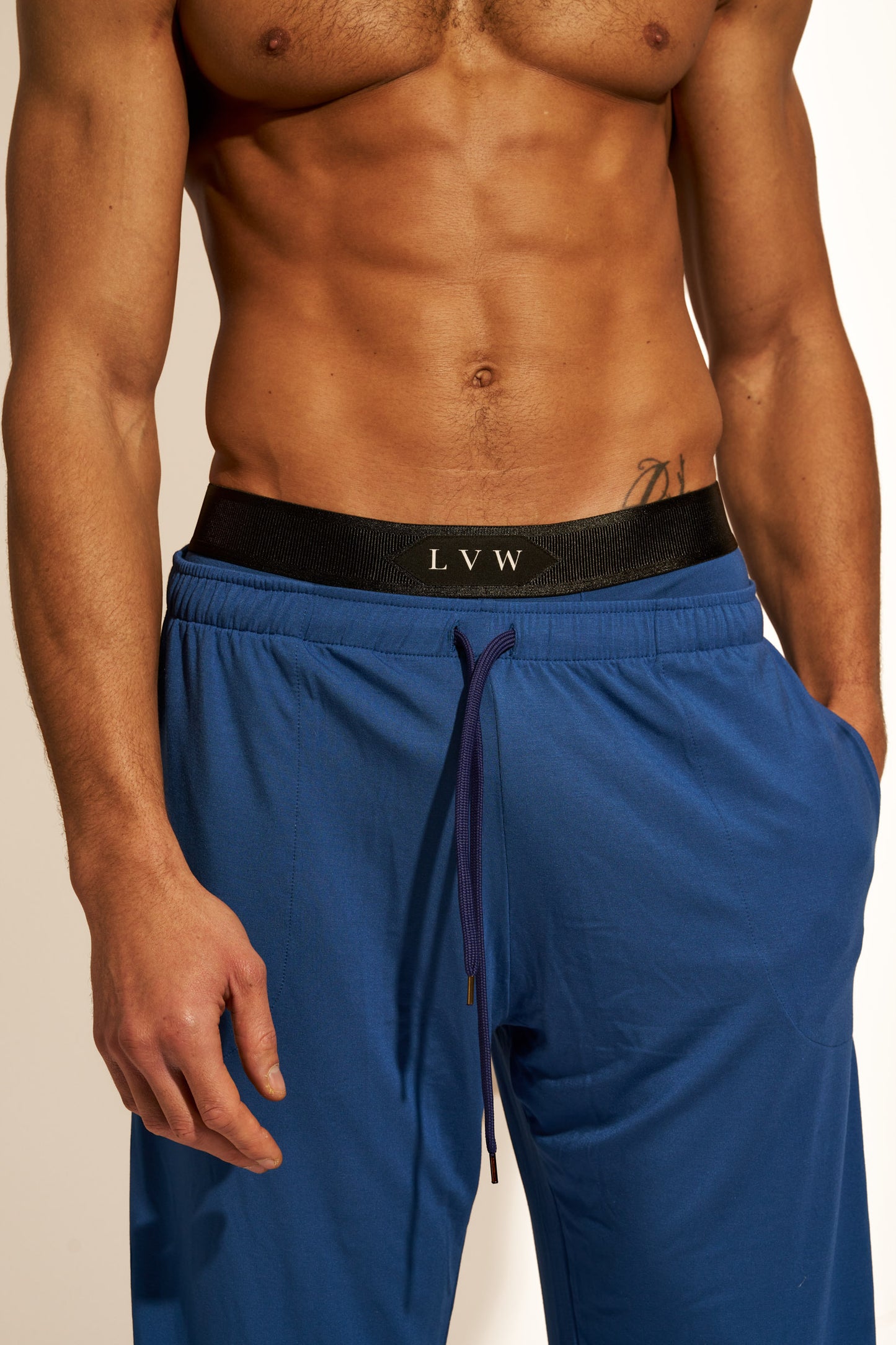 PREMIUM LOUNGEWEAR PANTS RELAXED FIT - NAVY BLUE