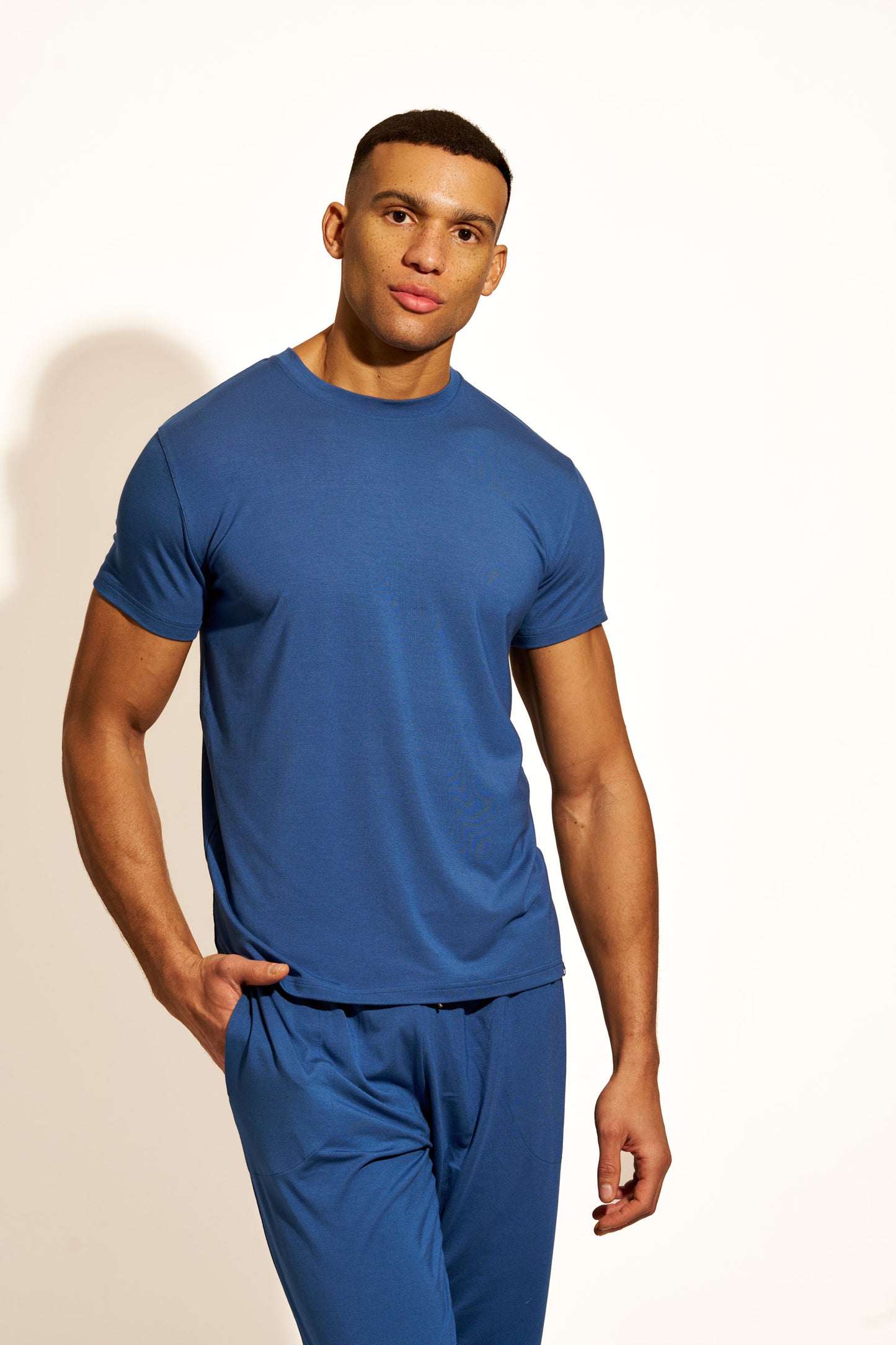 PREMIUM LOUNGEWEAR T-SHIRT - NAVY BLUE
