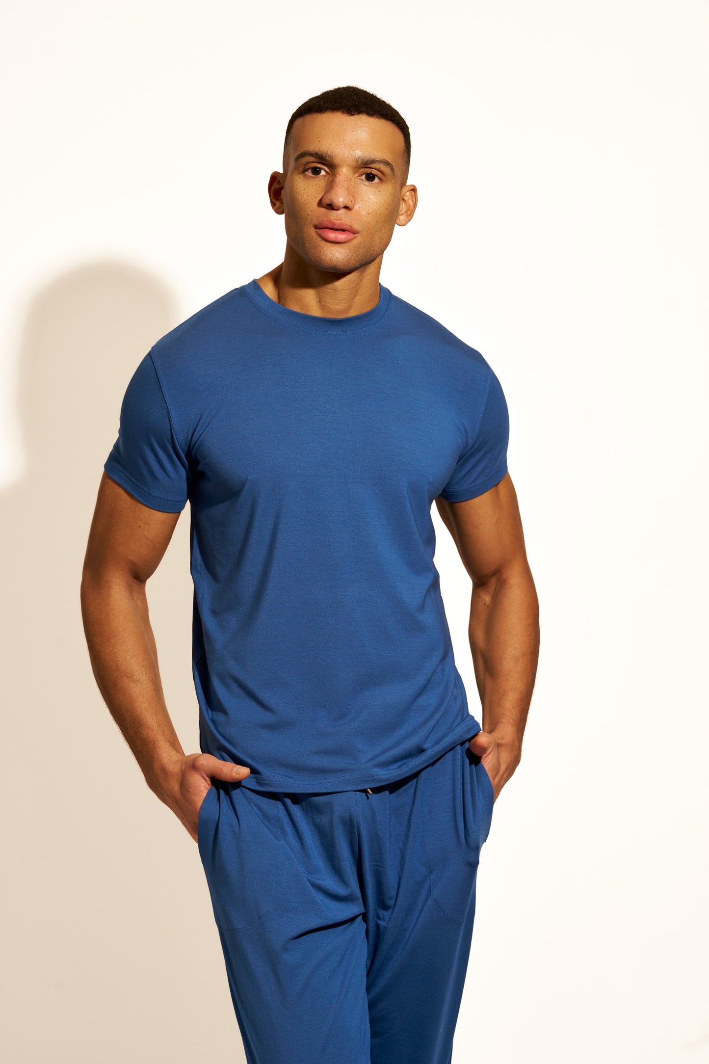 PREMIUM LOUNGEWEAR T-SHIRT - NAVY BLUE