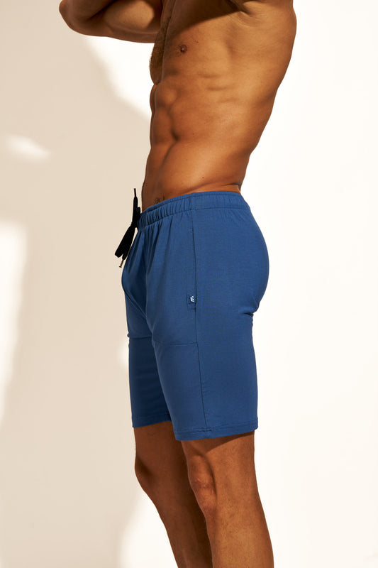 PREMIUM LOUNGEWEAR SHORT RELAXED FIT - NAVY BLUE