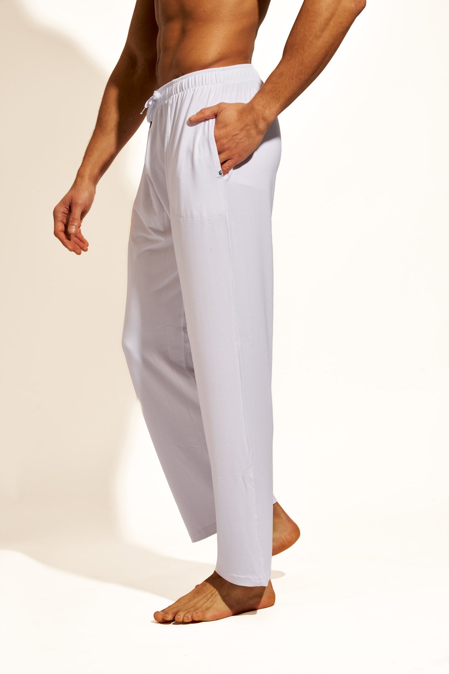 PREMIUM LOUNGEWEAR PANTS RELAXED FIT - WHITE