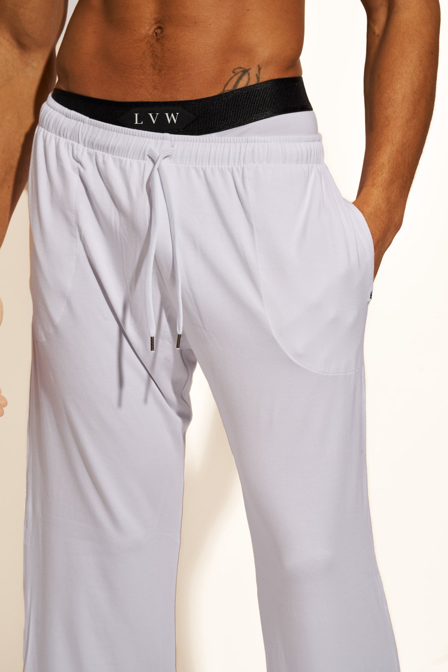 PREMIUM LOUNGEWEAR PANTS RELAXED FIT - WHITE