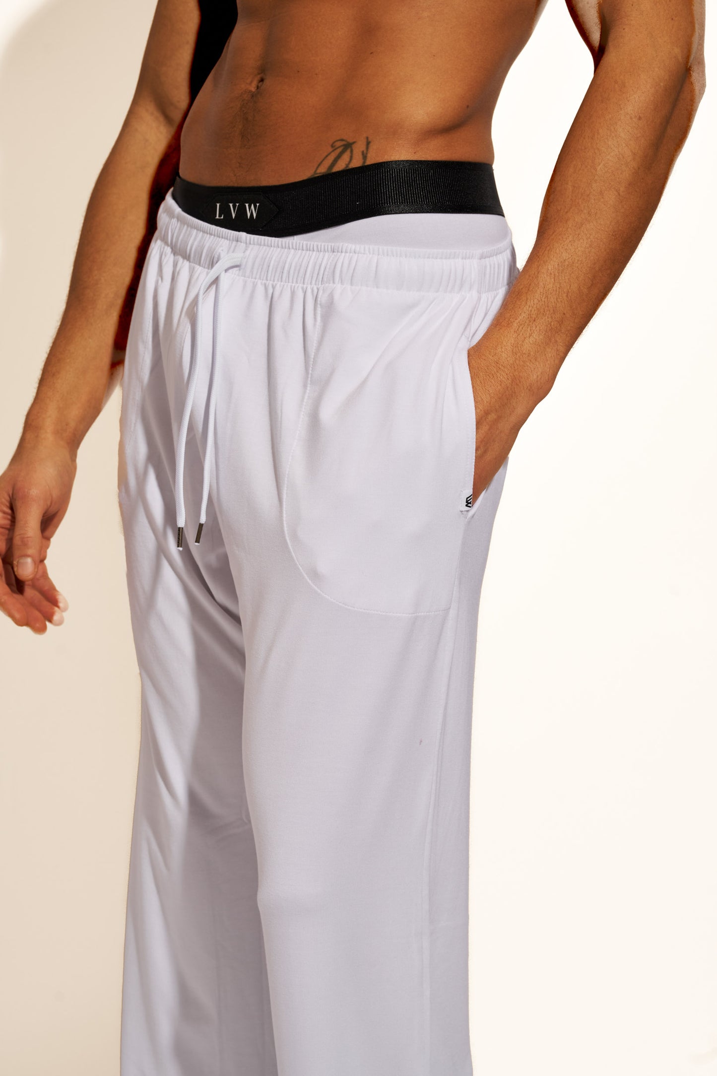 PREMIUM LOUNGEWEAR PANTS RELAXED FIT - WHITE