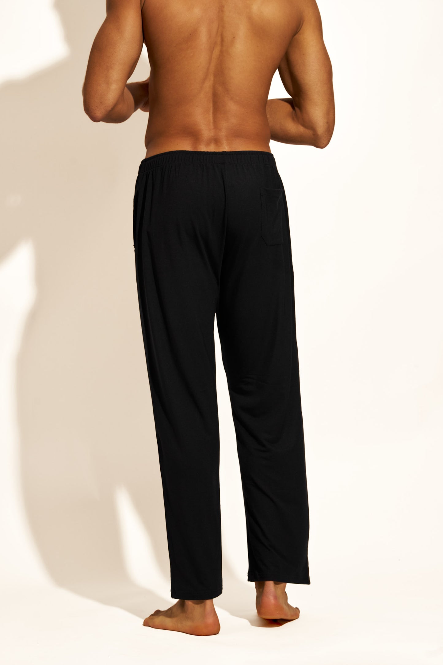 PREMIUM LOUNGEWEAR PANTS RELAXED FIT - BLACK