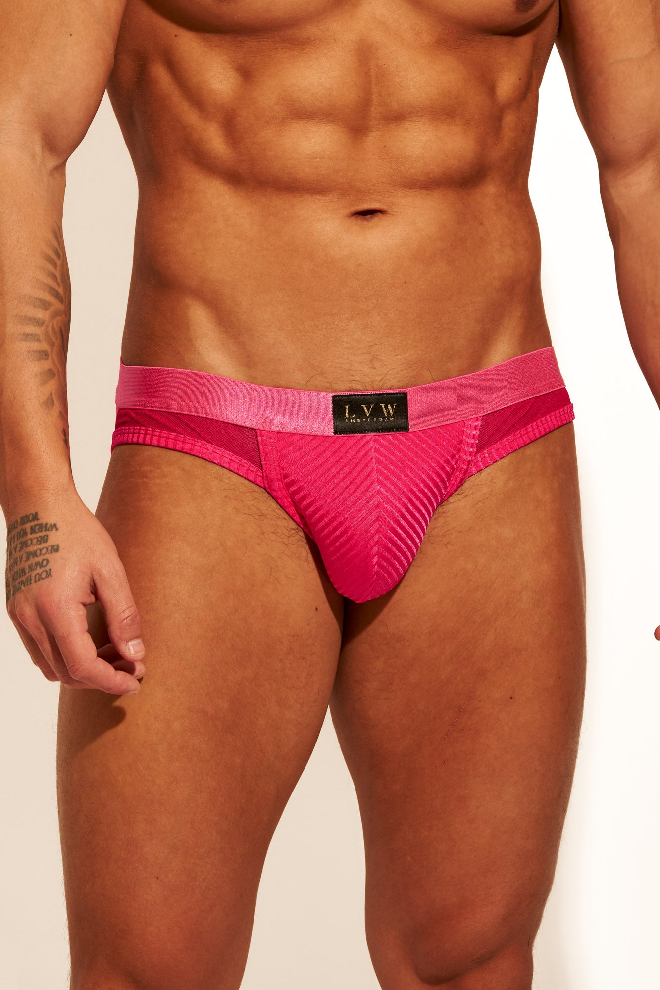 ALLURING MESH JOCKSTRAP - HOT PINK