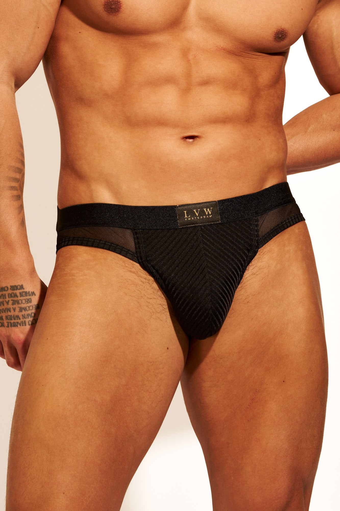 ALLURING MESH JOCKSTRAP - BLACK
