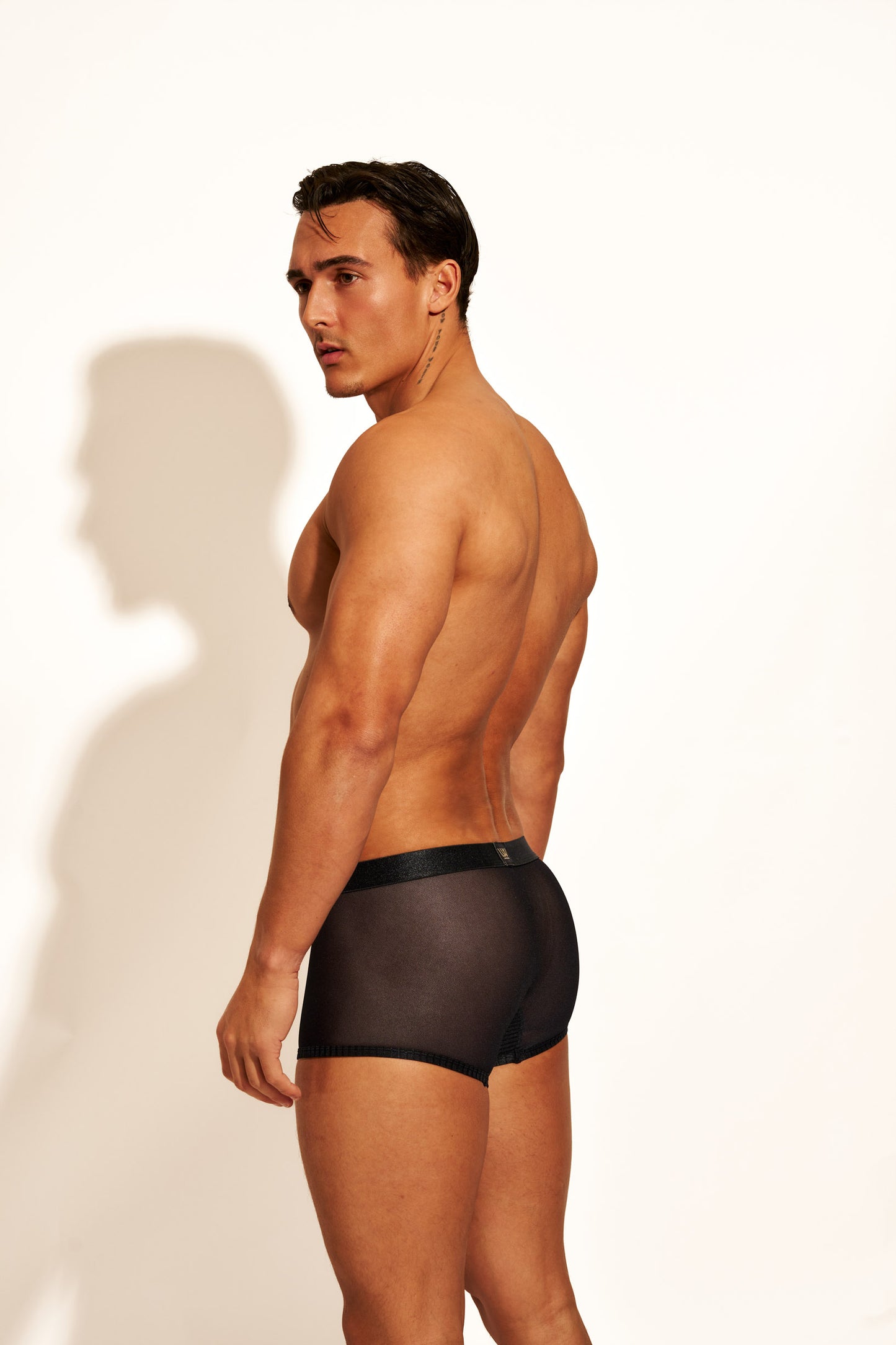 ALLURING MESH TRUNK - BLACK