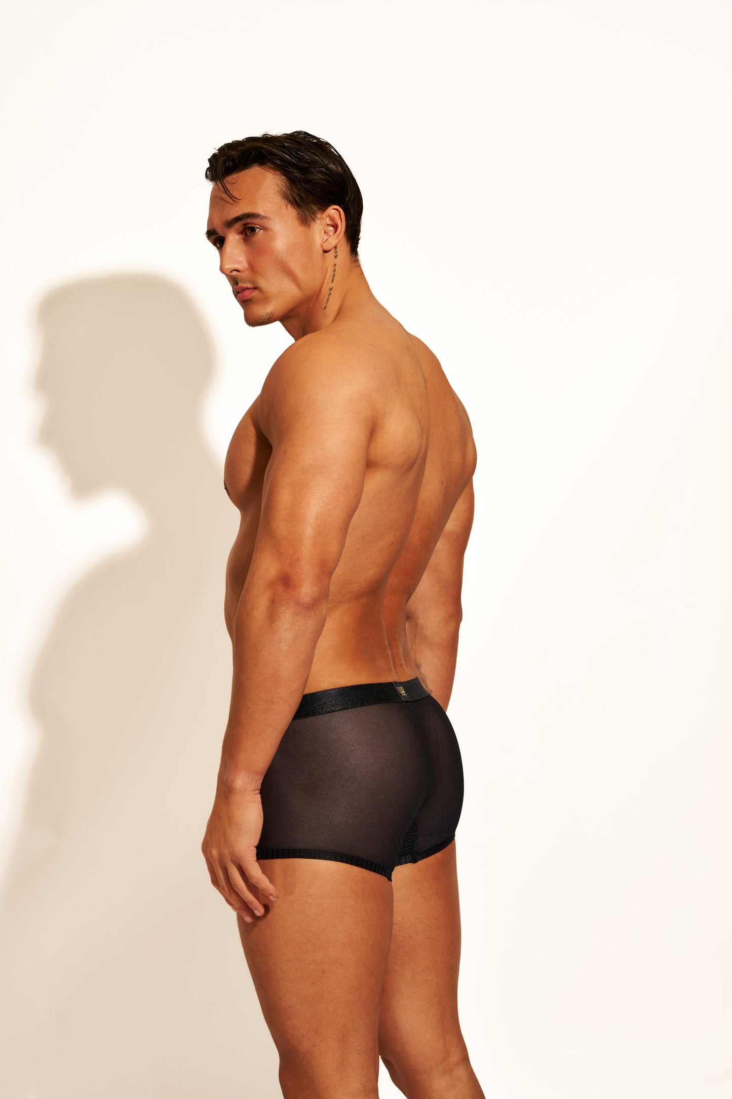 ALLURING MESH TRUNK - BLACK