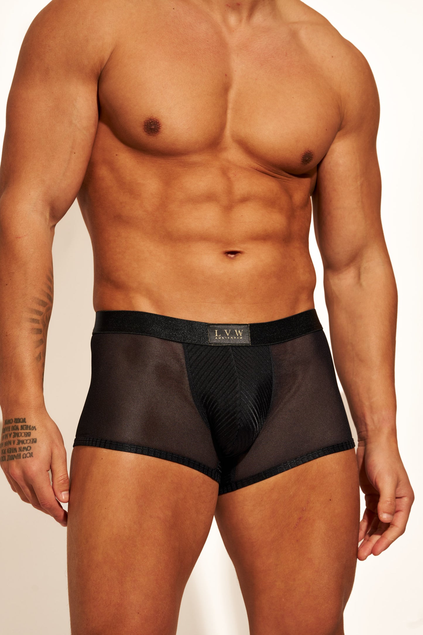 ALLURING MESH TRUNK - BLACK